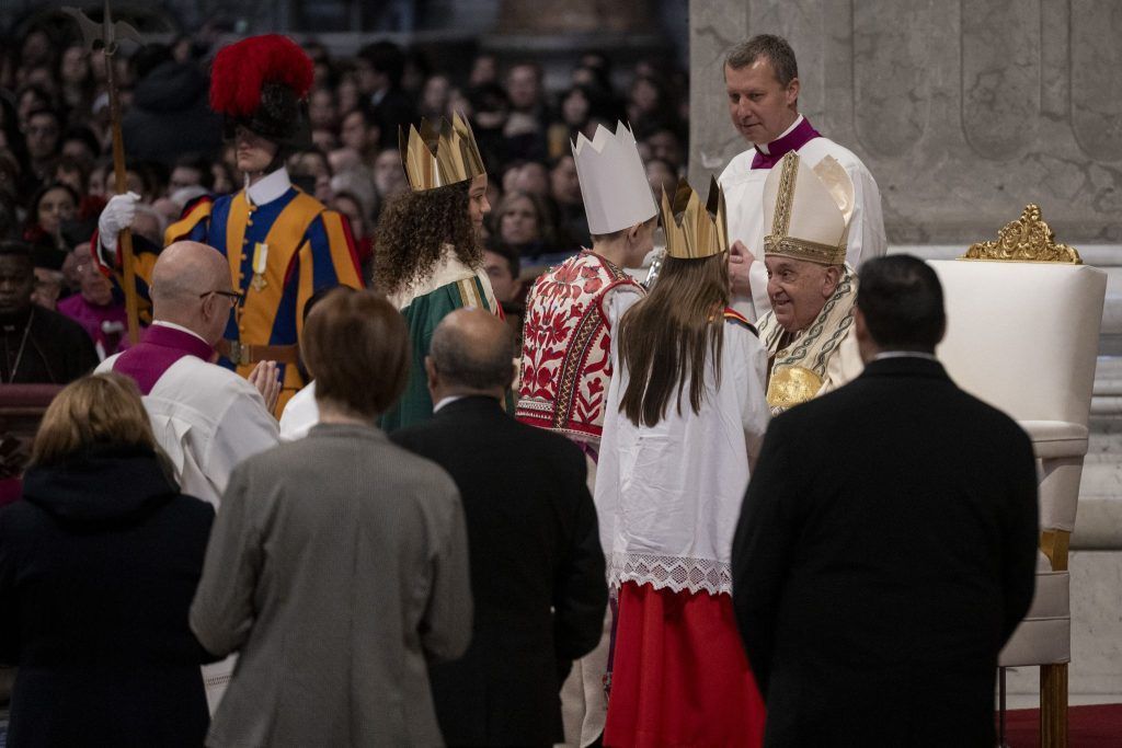 Lochauer Sternsinger zu Besuch bei Papst Franziskus