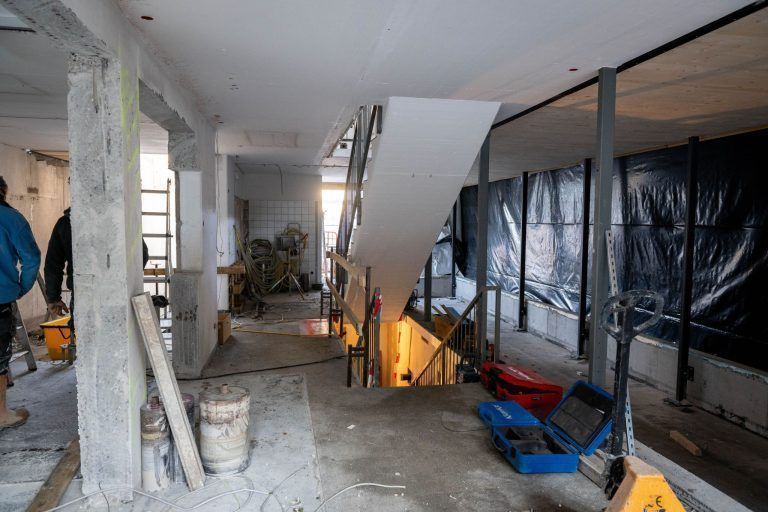Umbau Karrenseilbahn Dornbirn, Baustelle