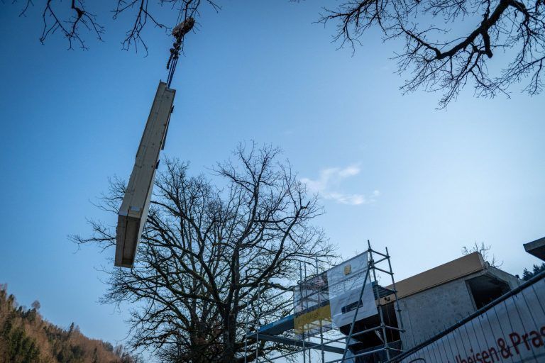 Umbau Karrenseilbahn Dornbirn, Baustelle