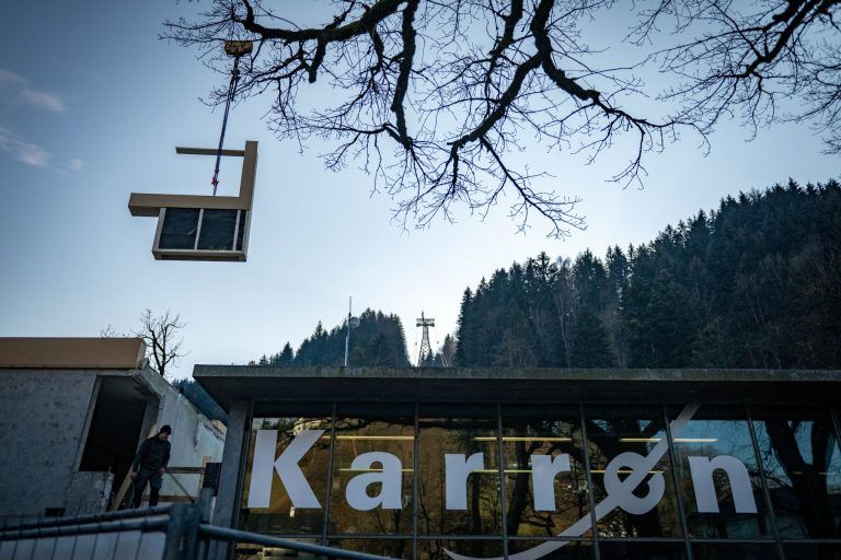Umbau Karrenseilbahn Dornbirn, Baustelle