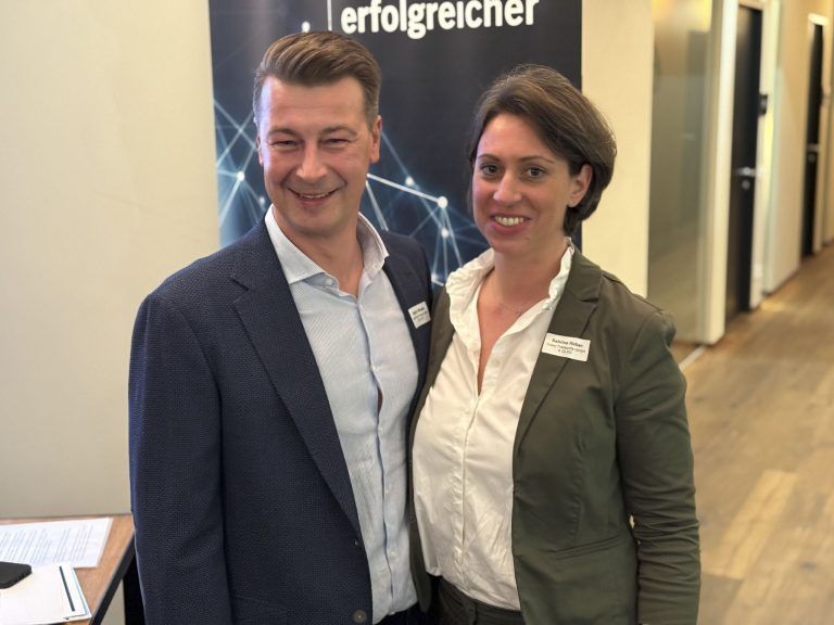 Jürgen Winder und GF Sabrina Huber (Huber Transporte)