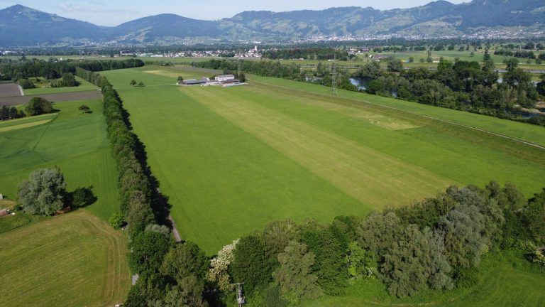 Luftbild, Kiesabbau, Sauwinkel