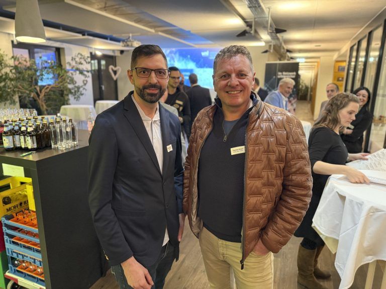 Marcel Burtscher und Thomas Kaiser waren unter den Gästen