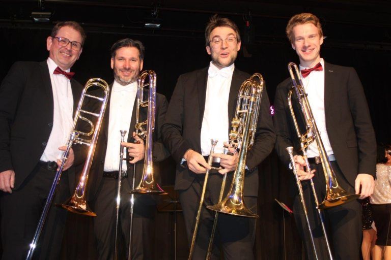 Visionen, Gemeinschaft und Musik: Tetrapol Posaunenquartett sorgte für die musikalisch Umrahmung.