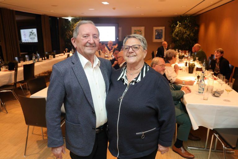 Stadtmusik Feldkirch lud zum 24. Neujahrsempfang: Peter Klammler und Irmi Wendel.