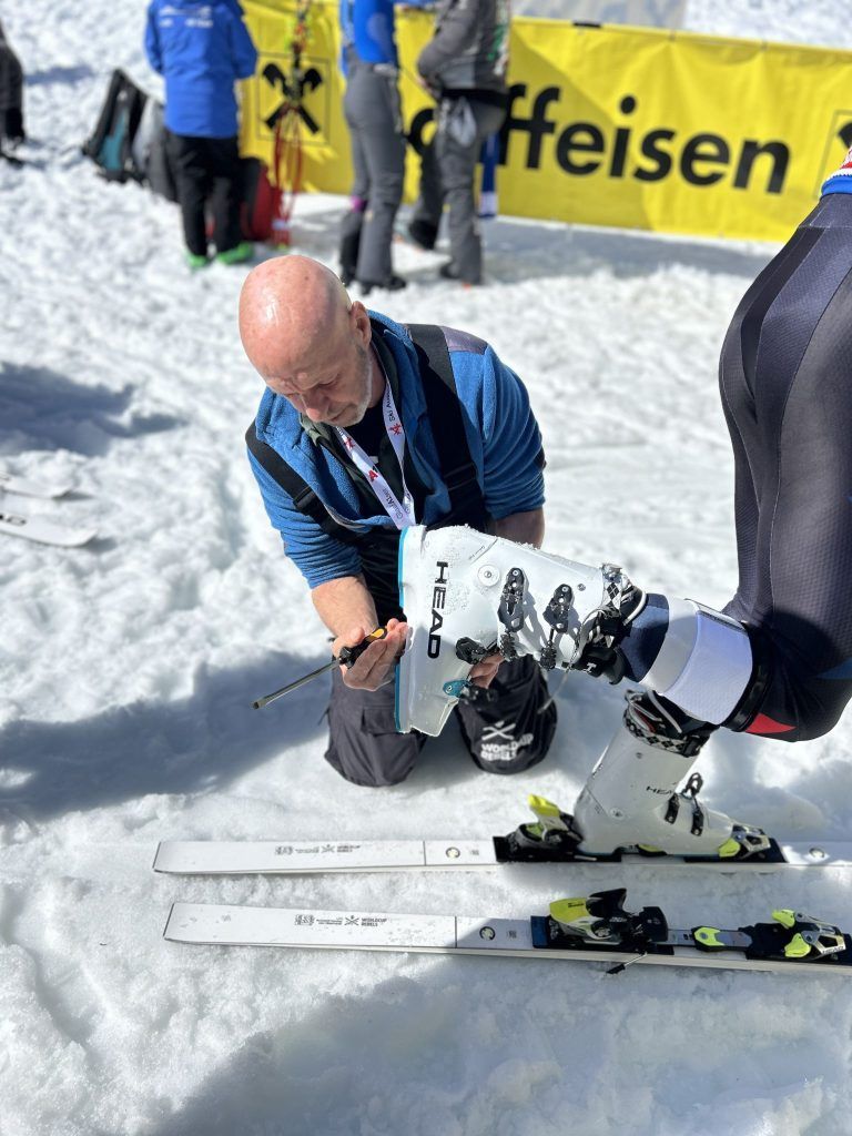 Ein Leben für den perfekten Schliff: Heinz Hämmerle wollte genau wie Lindsey Vonn das Maximum herausholen. Viele Monate verbrachte er im Jahr mit Vonn. (HEAD)