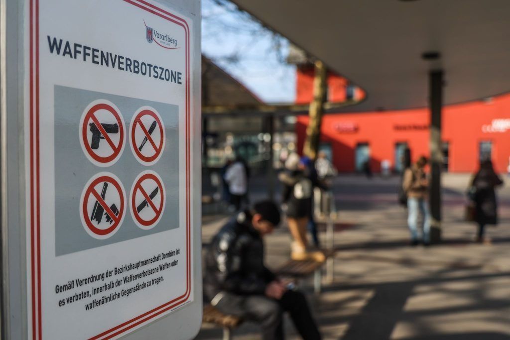 Waffenverbotszone bleibt dem Bahnhof Dornbirn erhalten