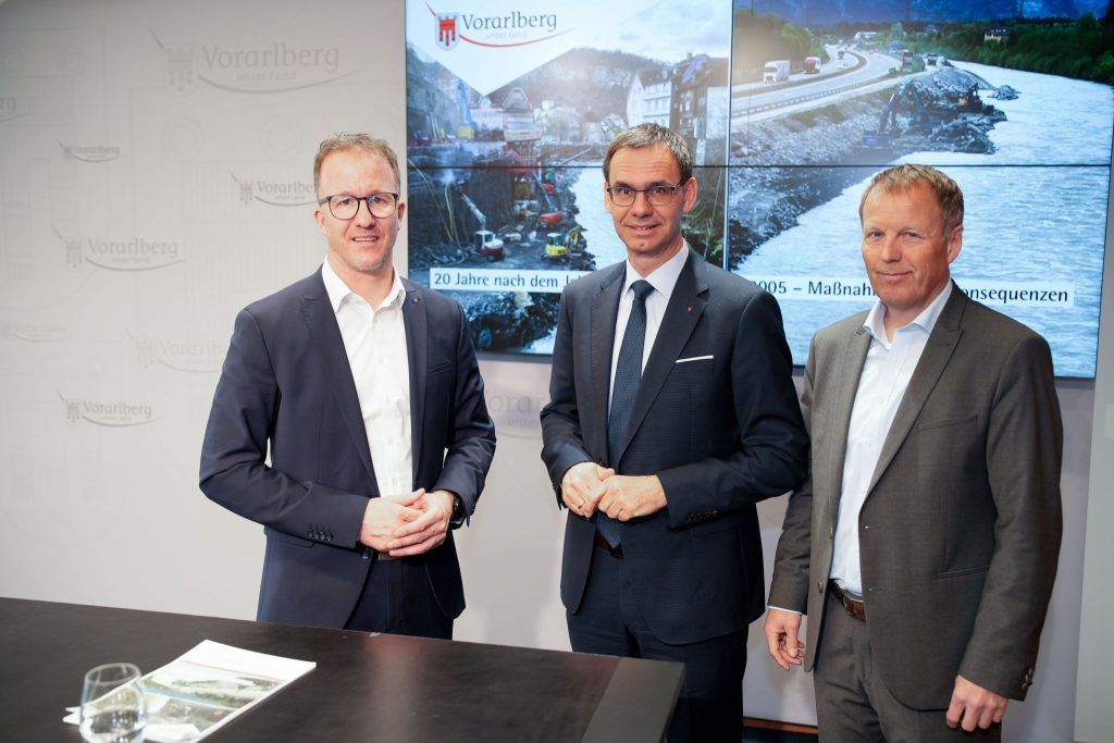 20 Jahre nach dem Jahrhunderthochwasser: Vorarlberg investierte 670 Millionen Euro in Hochwasserschutz