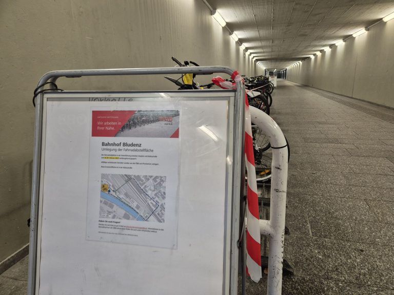 ÖBB, Bahnhof Bludenz, Umgestaltung, mehr Fahrradabstellplätze