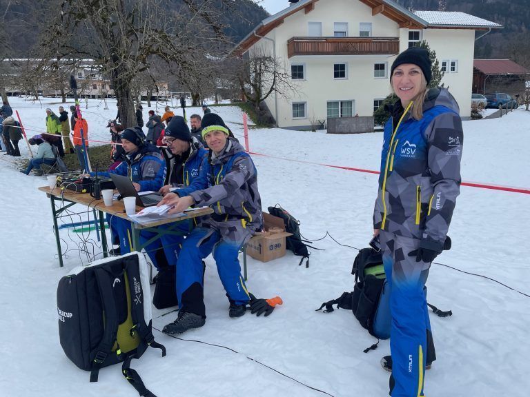 Megacoole Winterwoche am Bildungscampus : Die Mitglieder des WSV organisierten das Abschlussrennen.