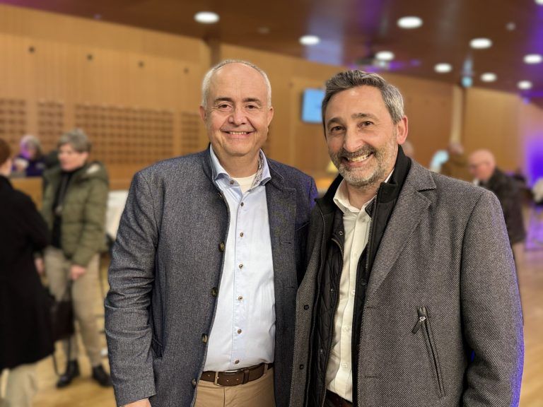 Musikalisch einzigartige Erlebnisse: Bürgermeister Manfred Böhmwalder und Wolfgang Ender.