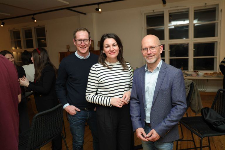 "Talks & Tapas" in "Gelber Fabrik": Martin Dechant Bettina STeindl und Matthias Weissengruber.