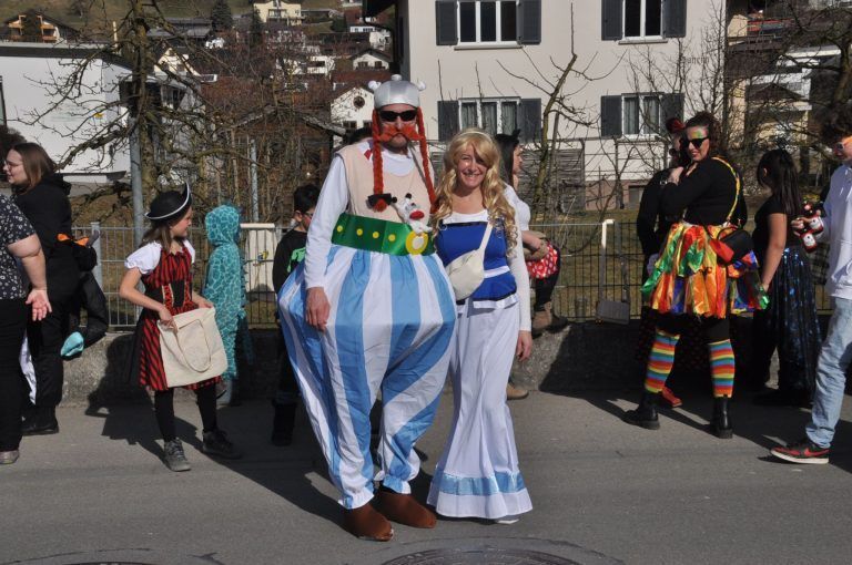 Die Räbaschwänz regierten Ludesch: Obelix und Falbala