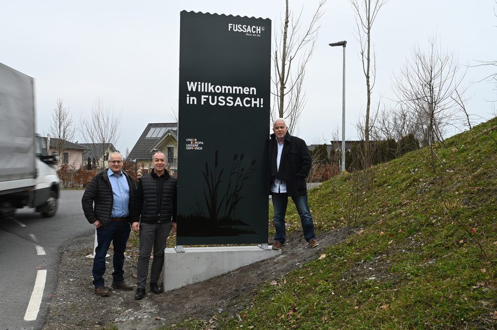 Neue Willkommensschilder für Fußach