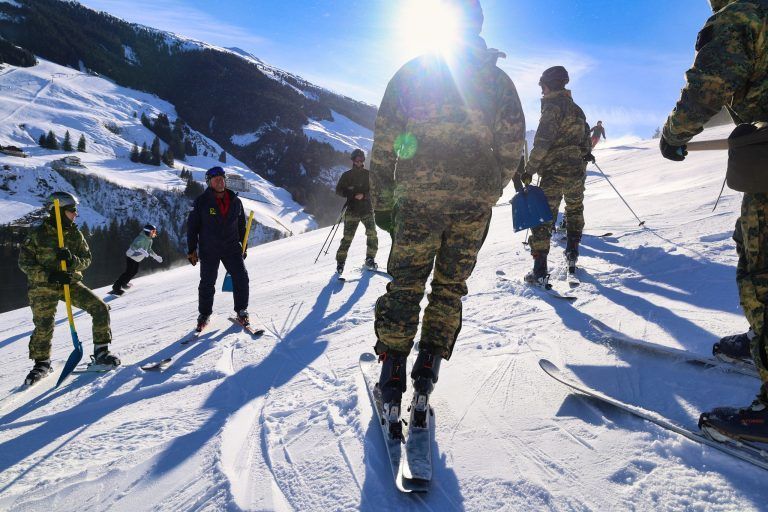 Vorarlberger Soldaten in Saalbach