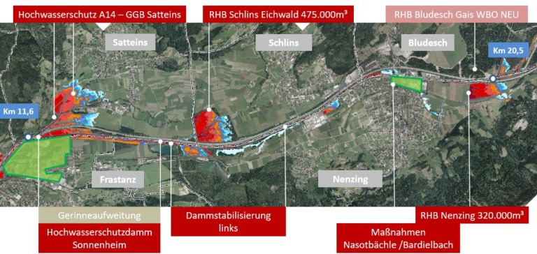 Hochwasserschutz Walgau, Hochwasser, Wasserverband Ill-Walgau