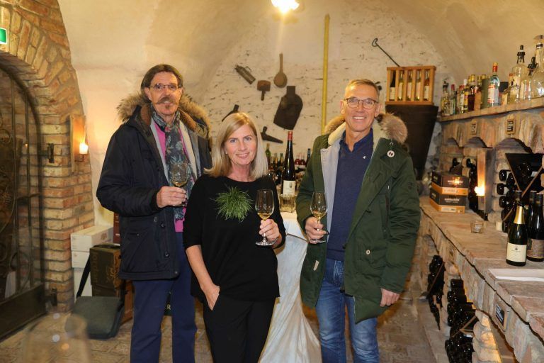 Faszinierender Wein- und Kulinarikabend: Dieter Haid, Angelika Beck und Robert Slepicka.