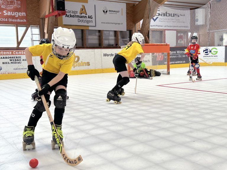 Rollhockey-Nachwuchs glänzt bei Turnier: Die jungen Sportler zeigten ihr Talent.