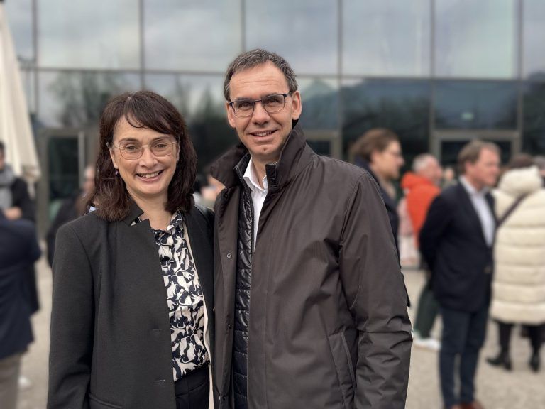 Umfassende Modernisierung: Festredner Landeshauptmann Markus Wallner mit Sonja.