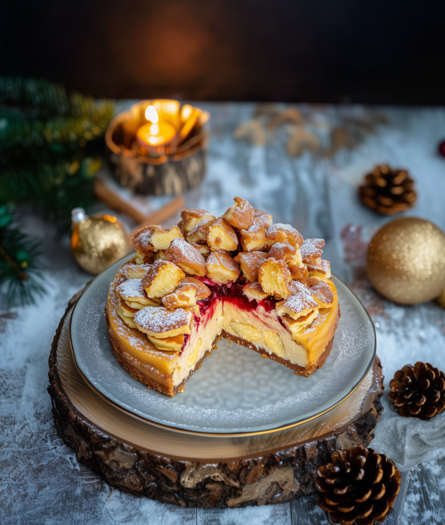 Kaiserschmarren-Käsekuchen mit Zwetschgenröster