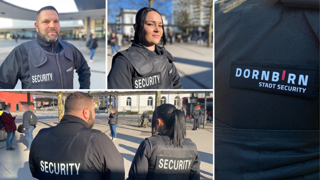 &#8220;Es ist den Leuten wichtig, dass wir hier sind&#8221; &#8211; mit der Security am Bahnhof Dornbirn