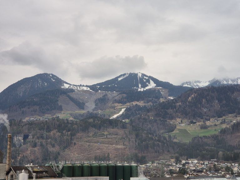 Berge, Schnee, Wetter, Frühling