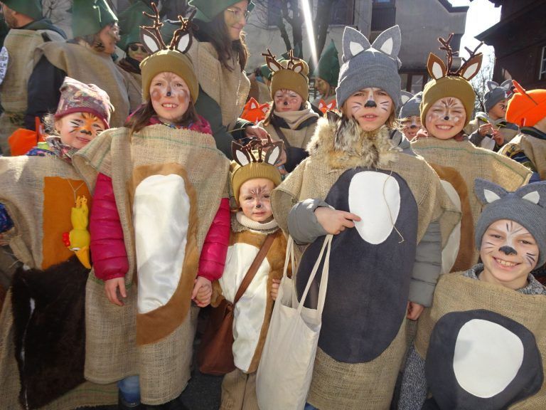Viele Volksschulen machten beim diesjährigen Dornbirner Umzug mit. - Närrischer Ausnahmezustand in Dornbirn - Dornbirner Faschingsumzug