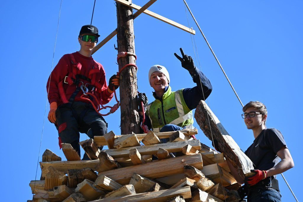 Tolles Funkenabbrennen in Wald a. A.