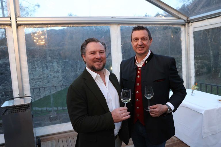 Hochfest für Alpkäsefreunde: Weinhändler Sebastian Spiegel und Gastro-Berufsschullehrer Thomas Heiseler.