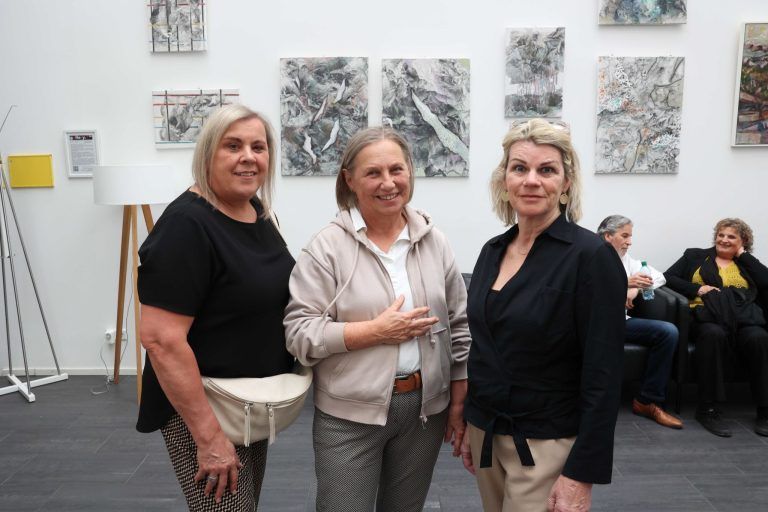Vielfältige und spannende Kunst: Margit Macher-Kocher, Sonja Röthlin und Conny Böckle.