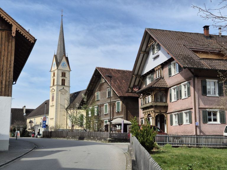 Nenzing, neuer Bürgermeister Michael Hartmann, Ortszentrum