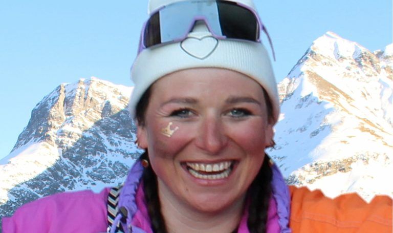 Halbzeit bei Ski&Concert in Warth: "Event-Managerin" Christine Meusburger: "Eigentlich war eine Wanderung an den Körbersee geplant . . . aber die Bühnen-Show der Braut passt auch."