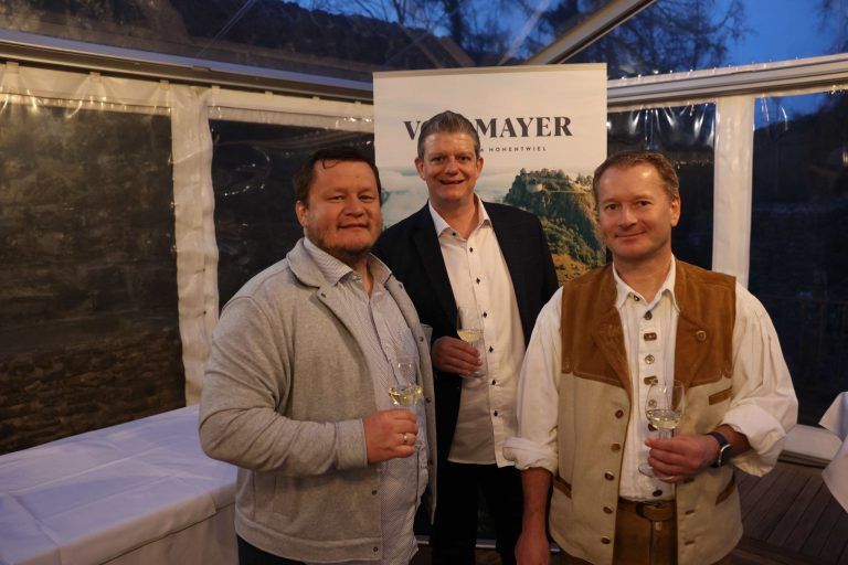 Hochfest für Alpkäsefreunde: Roman Büchele, Fabian Marte und Jürgen Troy.