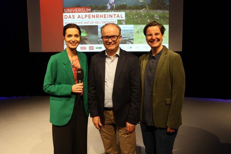 "Universum" Alpenrheintal: Nicole Benvenuti, BH Gernot Längle, Ruth Svoboda.