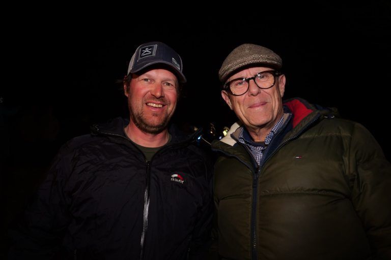 Frastafedner Funken mit Fortsetzung: Bürgermeister Walter Gohm und der Frastafedner Ortsvorsteher Pierre Egger gesellten sich auf das Fest.