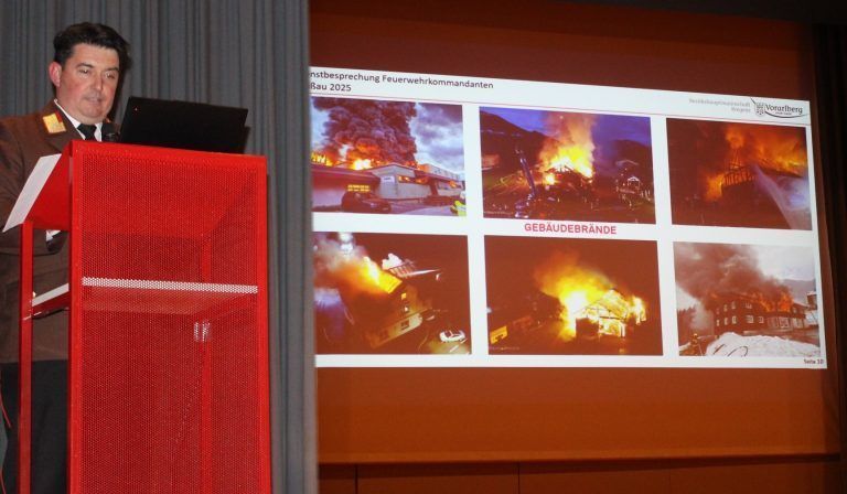 Bezirksfeuerwehrinspektor Reinhard Karg: „Es war ein Jahr mit so vielen Großbränden wie seit langem nicht mehr.“