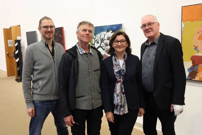 Persönlichkeiten zu Josefi geehrt: Matthias Benedikt, Martin Grabher, Ursula Sustersic und Gerhard Benedikt.