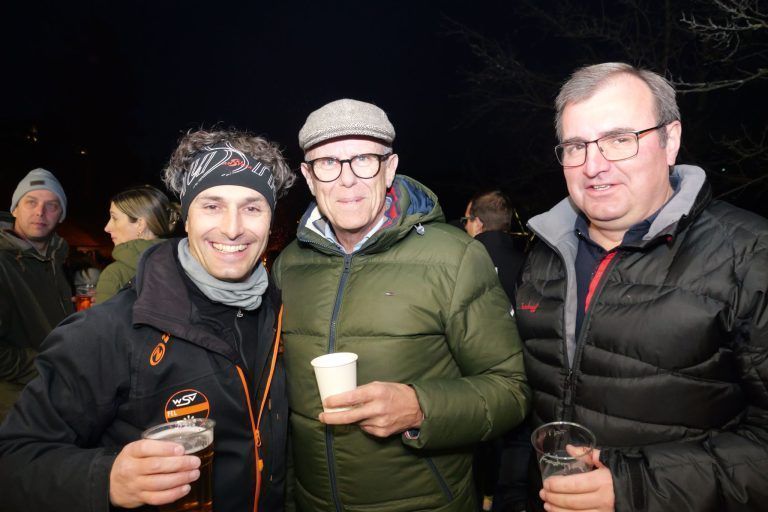 Fellengattner Funken am Frauentag: Klaus Bertsch, Walter Gohm und Armin Keckeis.