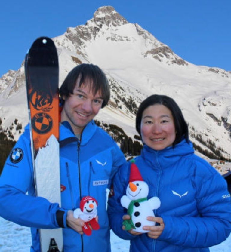 Quantensprung ins 100-Jahr-Jubiläum: Mit Mari Kuramochi hatte Mathias Fritz im Winter 2018/19 auch eine Japanerin im Team.