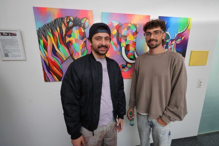 Vielfältige und spannende Kunst: Burak Bayindir und Joel Hafner.