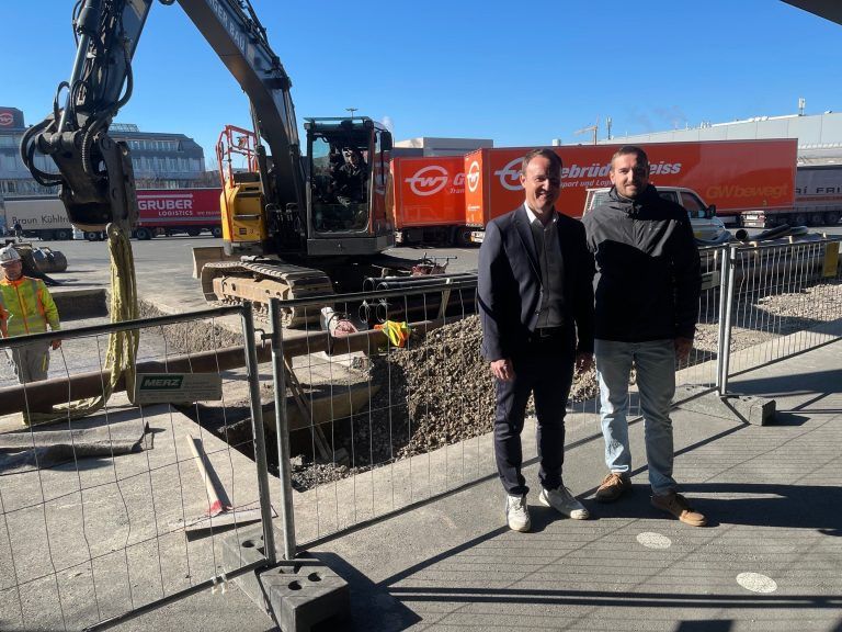 Gebrüder Weiss E-Baustelle