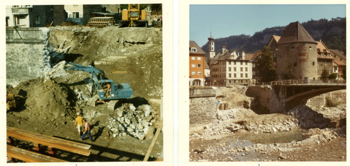 Montfortbrücke neu, Hochwasserschutz Feldkirch