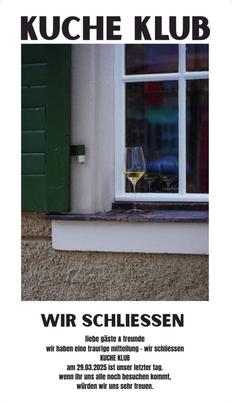 Kuche und Klub, Schließung