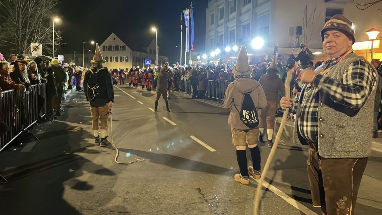 Schaaner Ried fahren 2025, Fasching, Nachtumzug