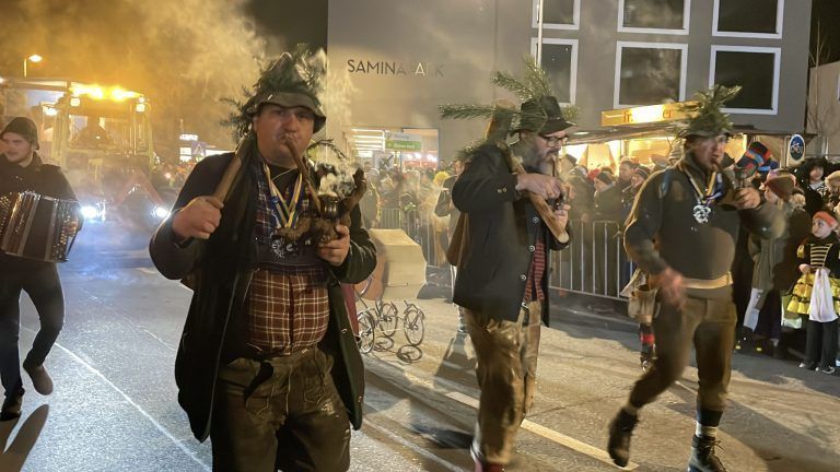 Schaaner Ried fahren 2025, Fasching, Nachtumzug
