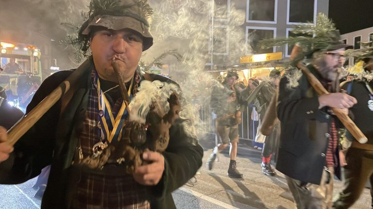 Schaaner Ried fahren 2025, Fasching, Nachtumzug