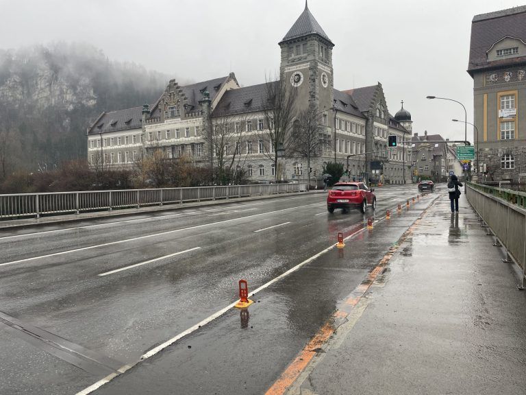 Montfortbrücke neu, Hochwasserschutz Feldkirch
