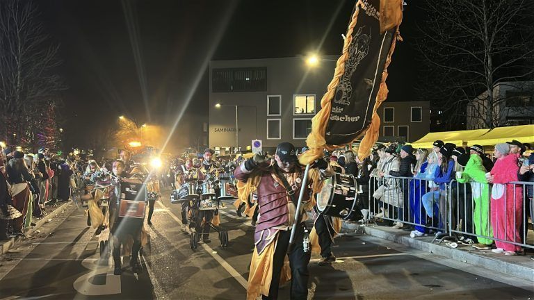 Schaaner Ried fahren 2025, Fasching, Nachtumzug