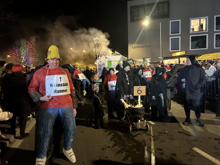 Schaaner Ried fahren 2025, Fasching, Nachtumzug