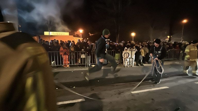 Schaaner Ried fahren 2025, Fasching, Nachtumzug